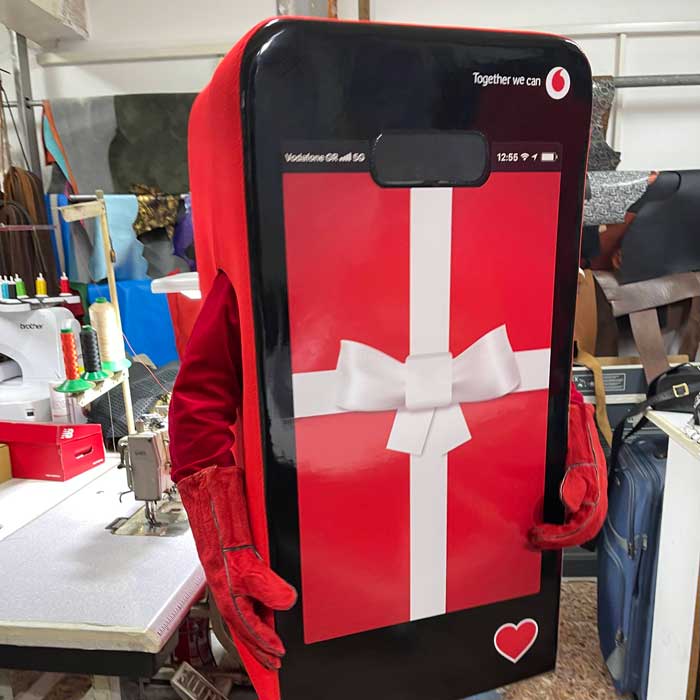 Vodafone Christmas Mascot