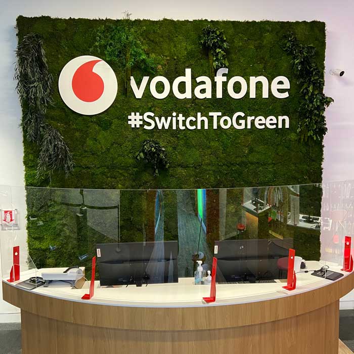 Vodafone Store TMA Switch to Green